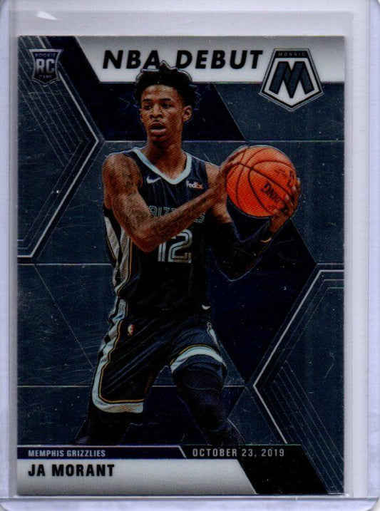 JA MORANT 2019-20 PANINI MOSAIC NBA DEBUT ROOKIE RC #274