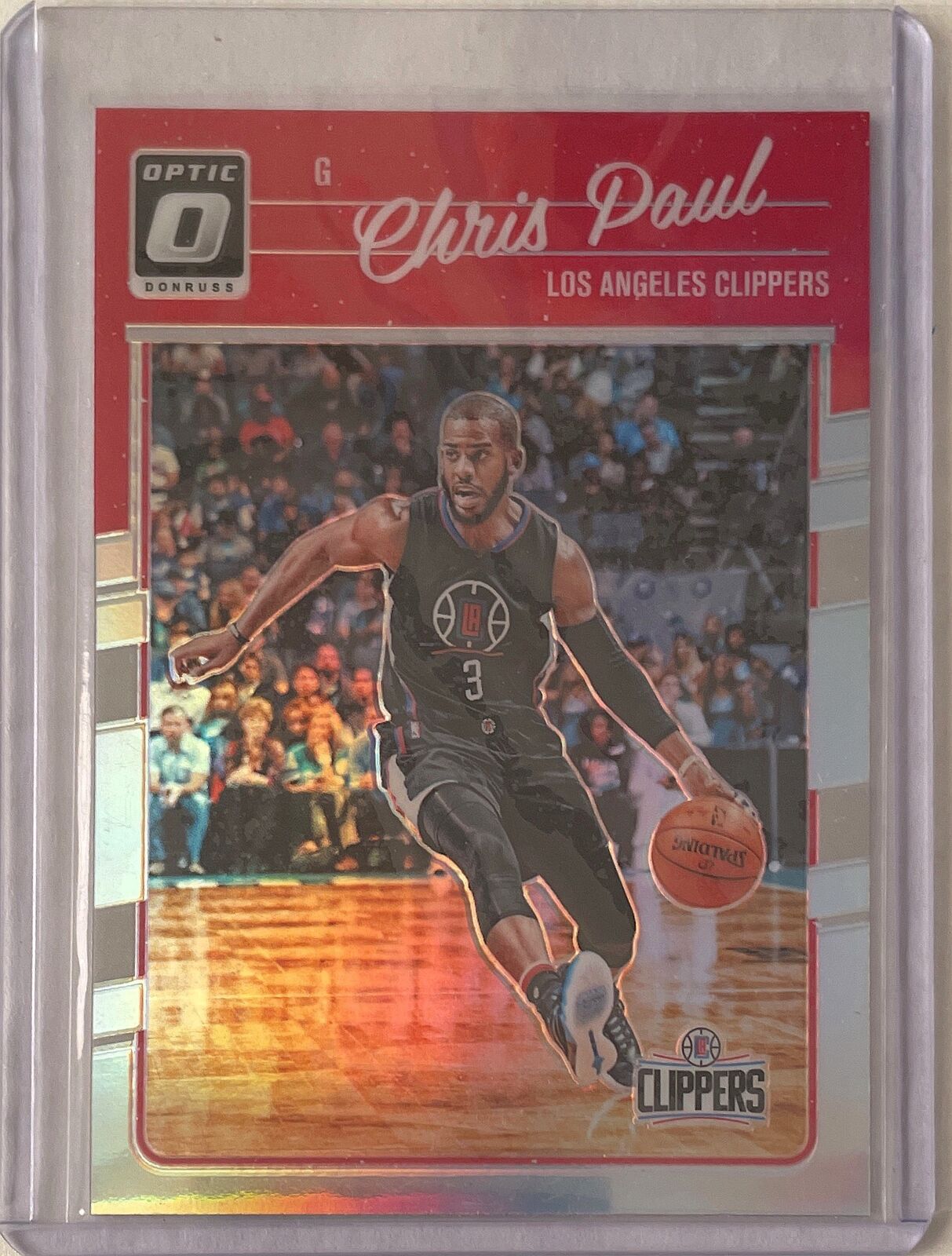 CHRIS PAUL 2016-17 PANINI DONRUSS OPTIC HOLO SILVER PRIZM #25