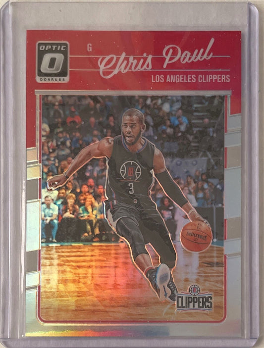 CHRIS PAUL 2016-17 PANINI DONRUSS OPTIC HOLO SILVER PRIZM #25