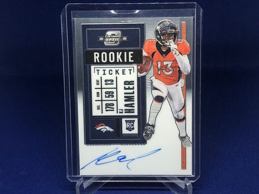 KJ HAMLER 2020 PANINI CONTENDERS OPTIC ROOKIE TICKET AUTO RC # 119