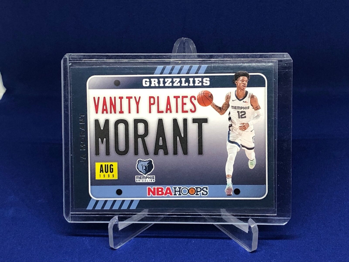 JA MORANT 2020-21 PANINI HOOPS VANITY PLATES # 2