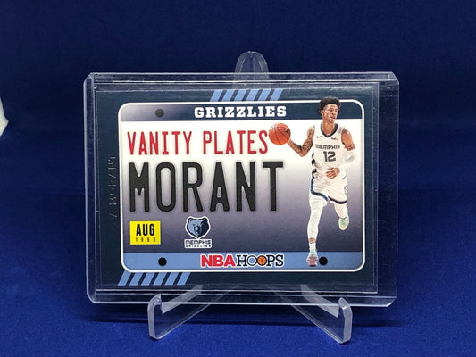 JA MORANT 2020-21 PANINI HOOPS VANITY PLATES # 2
