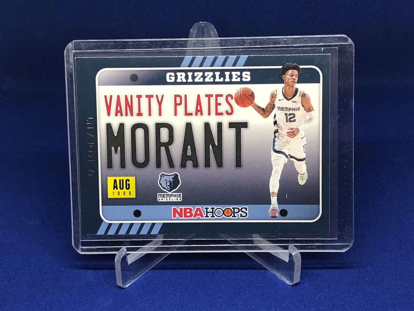 JA MORANT 2020-21 PANINI HOOPS VANITY PLATES # 2