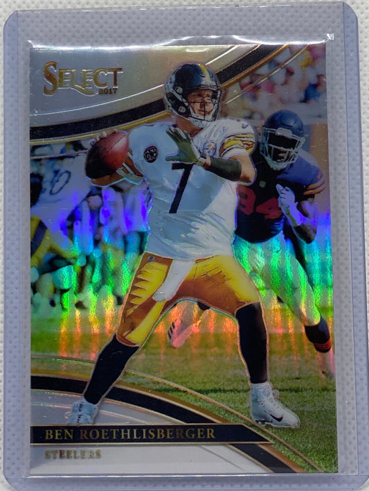 BEN ROETHLISBERGER 2017 PANINI SELECT SILVER FIELD LEVEL PRIZM #210