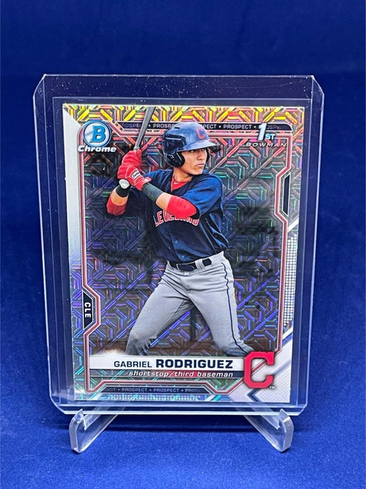 GABRIEL RODRIGUEZ 2021 TOPPS BOWMAN CHROME 1ST BOWMAN MEGA BOX REFRACTOR # 180