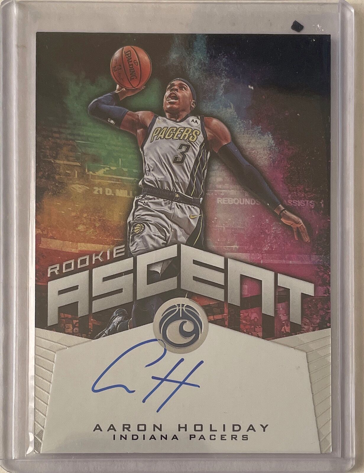 AARON HOLIDAY 2018-19 PANINI CHRONICLES ROOKIE ASCENT AUTO ROOKIE RC #D /99