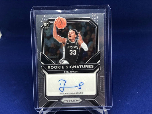 TRE JONES 2020-21 PANINI PRIZM ROOKIE SIGNATURES AUTO RC