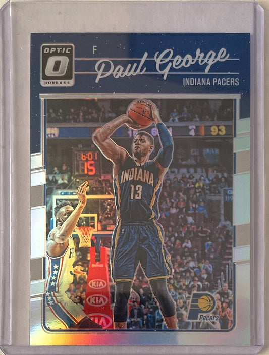 PAUL GEORGE 2016-17 PANINI DONRUSS OPTIC HOLO SILVER PRIZM #93