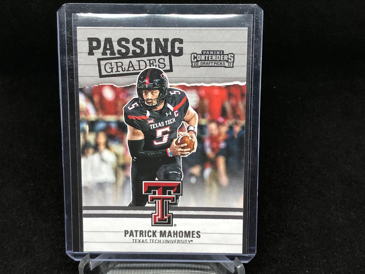 PATRICK MAHOMES II 2017 PANINI CONTENDERS DRAFT PICKS PASSING GRADES RC # 5