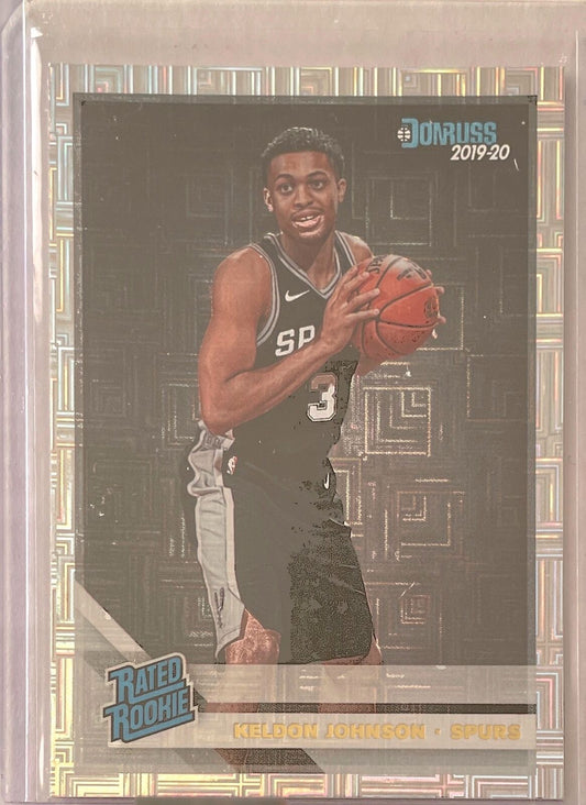 KELDON JOHNSON 2019-20 PANINI DONRUSS RATED ROOKIE INFINITE ROOKIE RC #227