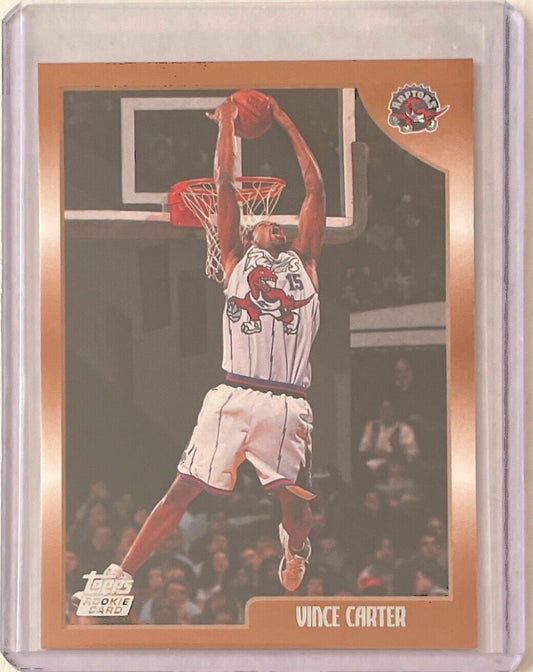 VINCE CARTER 1998-99 TOPPS ROOKIE RC #199