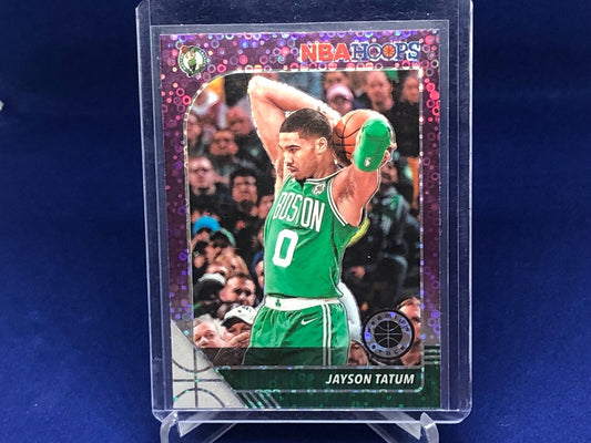 JAYSON TATUM 2019-20 PANINI NBA HOOPS PREMIUM STOCK DISCO PURPLE PRIZM # 6
