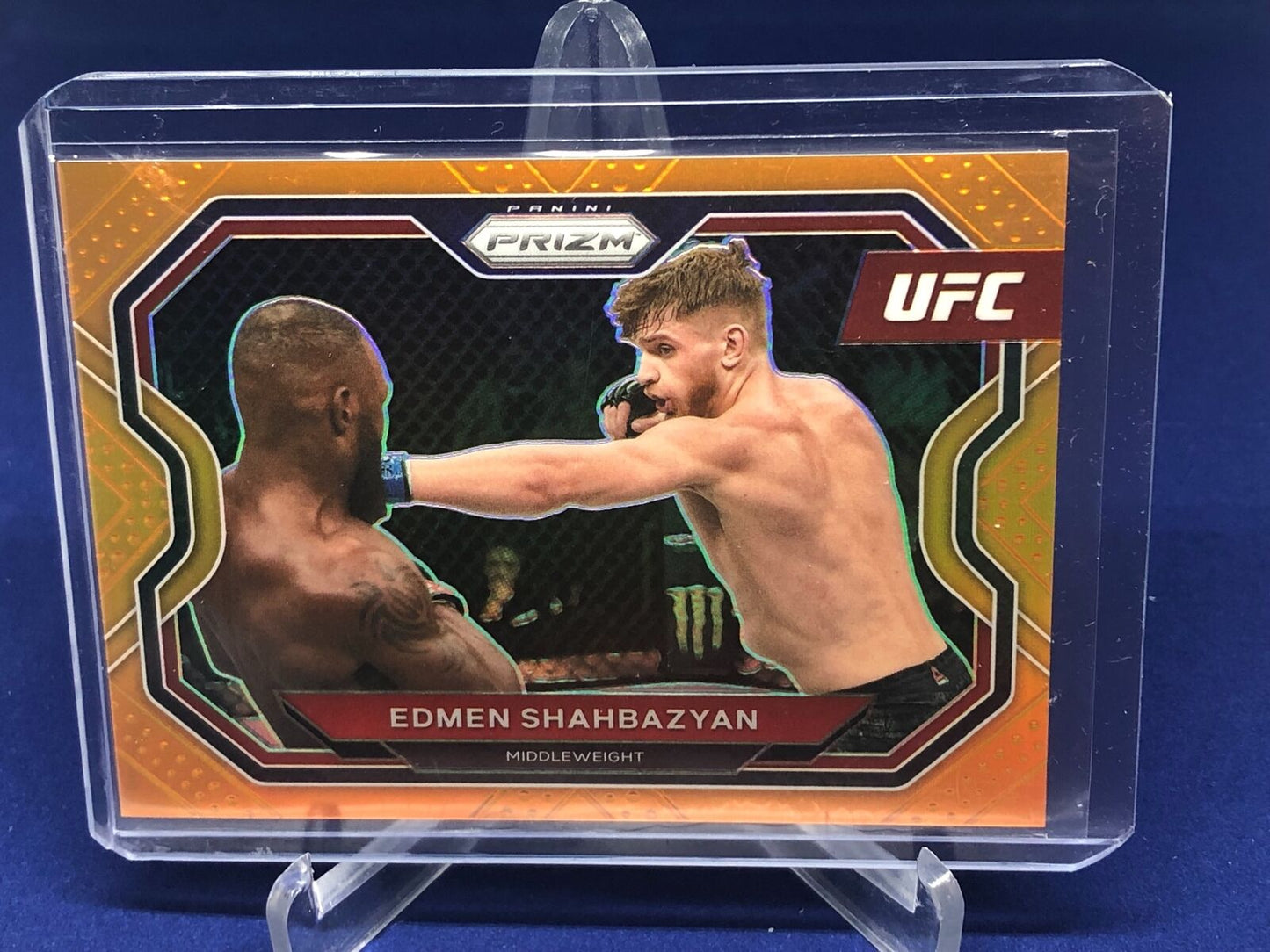 EDMEN SHAHBAZYAN 2021 PANINI PRIZM UFC ORANGE PRIZMS #D 88/99