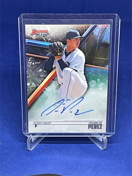 FRANKLIN PEREZ 2018 TOPPS BOWMAN’S REFRACTOR AUTOGRAPH AUTO PROSPECT