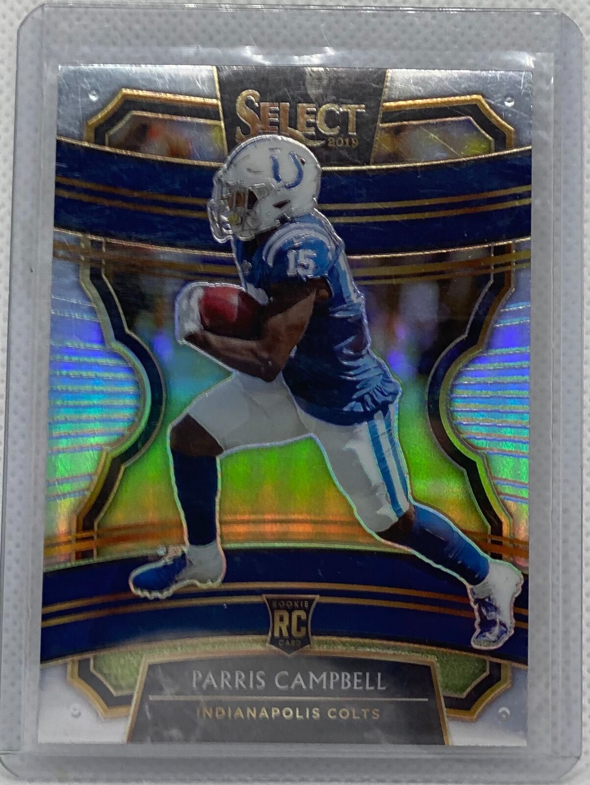 PARRIS CAMPBELL 2019 PANINI SELECT SILVER PRIZM ROOKIE RC #40