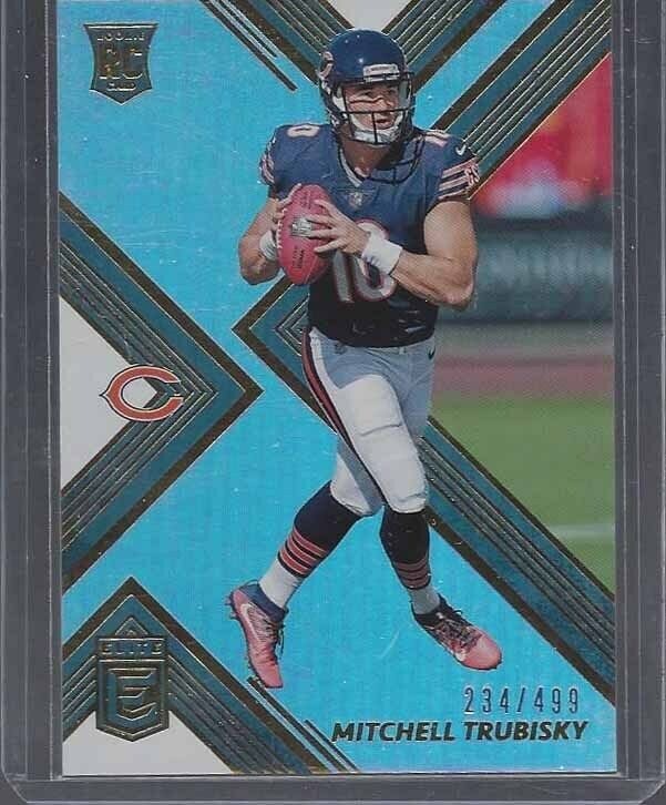 MITCH MITCHELL TRUBISKY 2017 DONRUSS ELITE BEARS TRUE ROOKIE RC #D 234/499