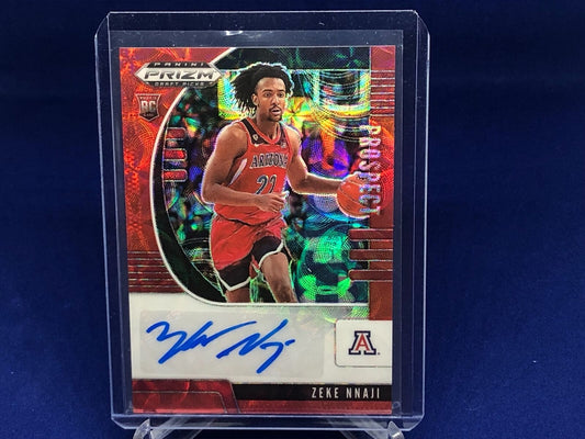 ZEKE NNAJI 2020-22 PANINI PRIZM RED SCOPE PRIZM AUTO RC #D 39/88
