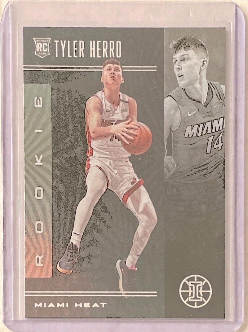 TYLER HERRO 2019-20 PANINI ILLUSIONS TROPHY COLLECTION SAPPHIRE ROOKIE RC #175