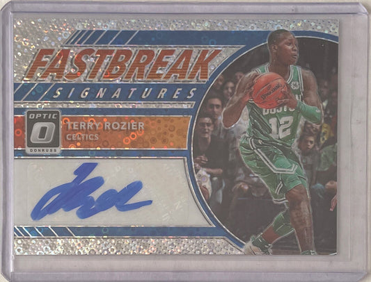 TERRY ROZIER 2017-18 DONRUSS OPTIC FAST BREAK SIGNATURES AUTO PRIZM #FB-TRZ
