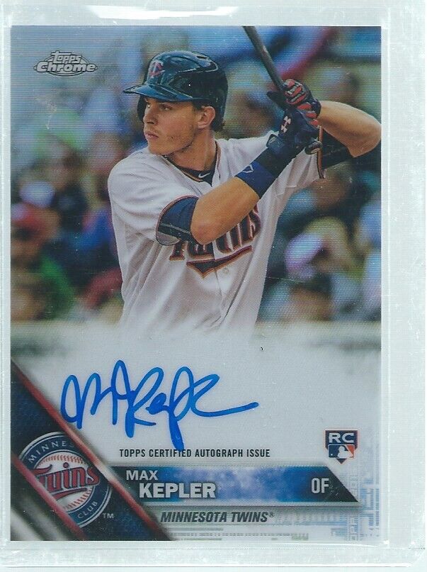 MAX KEPLER 2016 TOPPS CHROME ON CARD AUTO REFRACTOR ROOKIE RC #D 85/499
