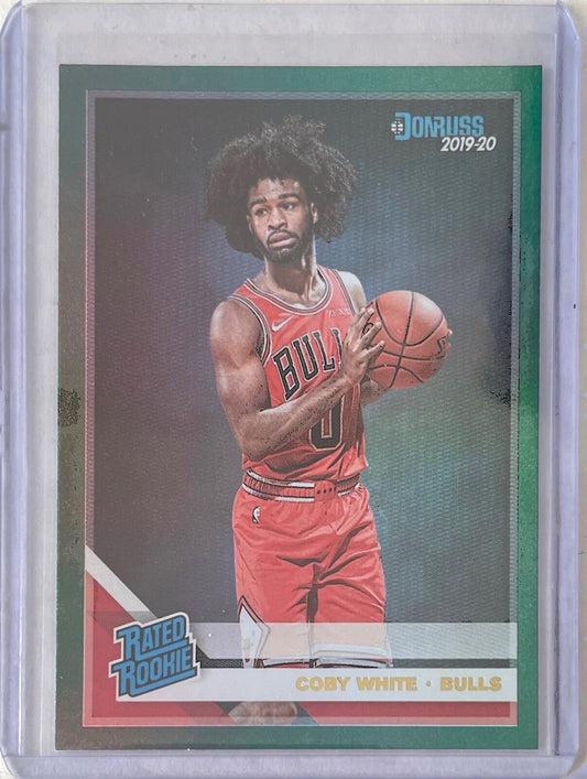 COBY WHITE 2019-20 PANINI DONRUSS RATED ROOKIE GREEN FLOOD ROOKIE RC #206