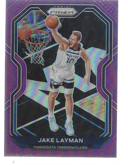 JAKE LAYMAN 2020-21 PANINI PRIZM PURPLE PRIZMS #D 8/99