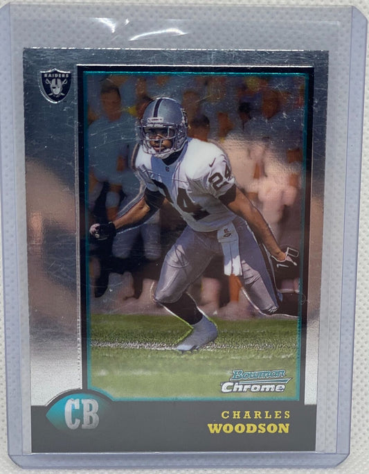 CHARLES WOODSON 1988 BOWMAN CHROME ROOKIE RC #181