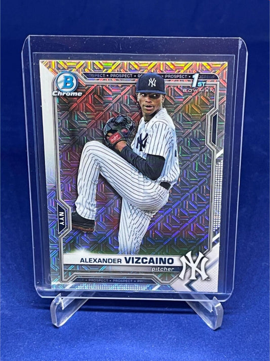 ALEXANDER VIZCAINO 2021 TOPPS BOWMAN CHROME 1ST BOWMAN MEGA BOX REFRACTOR # 212