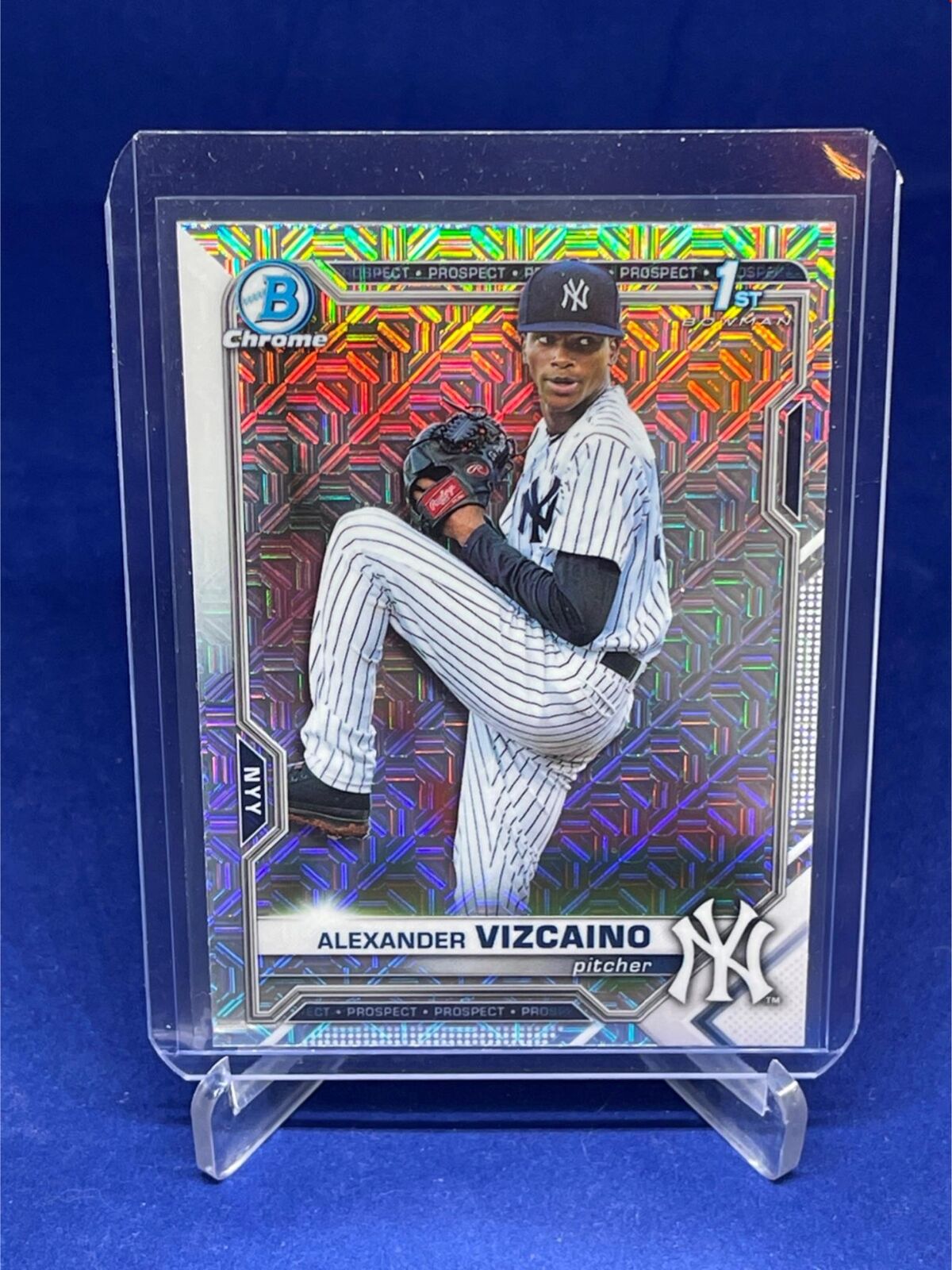 ALEXANDER VIZCAINO 2021 TOPPS BOWMAN CHROME 1ST BOWMAN MEGA BOX REFRACTOR # 212