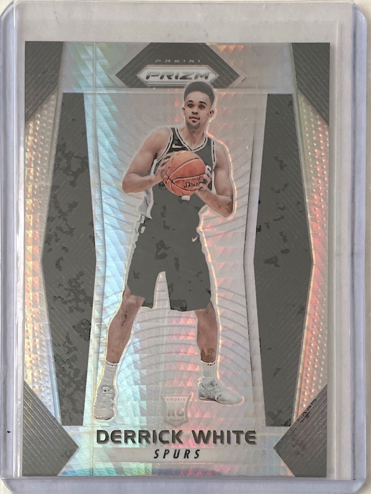 DERRICK WHITE 2017-18 PANINI PRIZM SILVER HYPER PRIZM ROOKIE RC #298