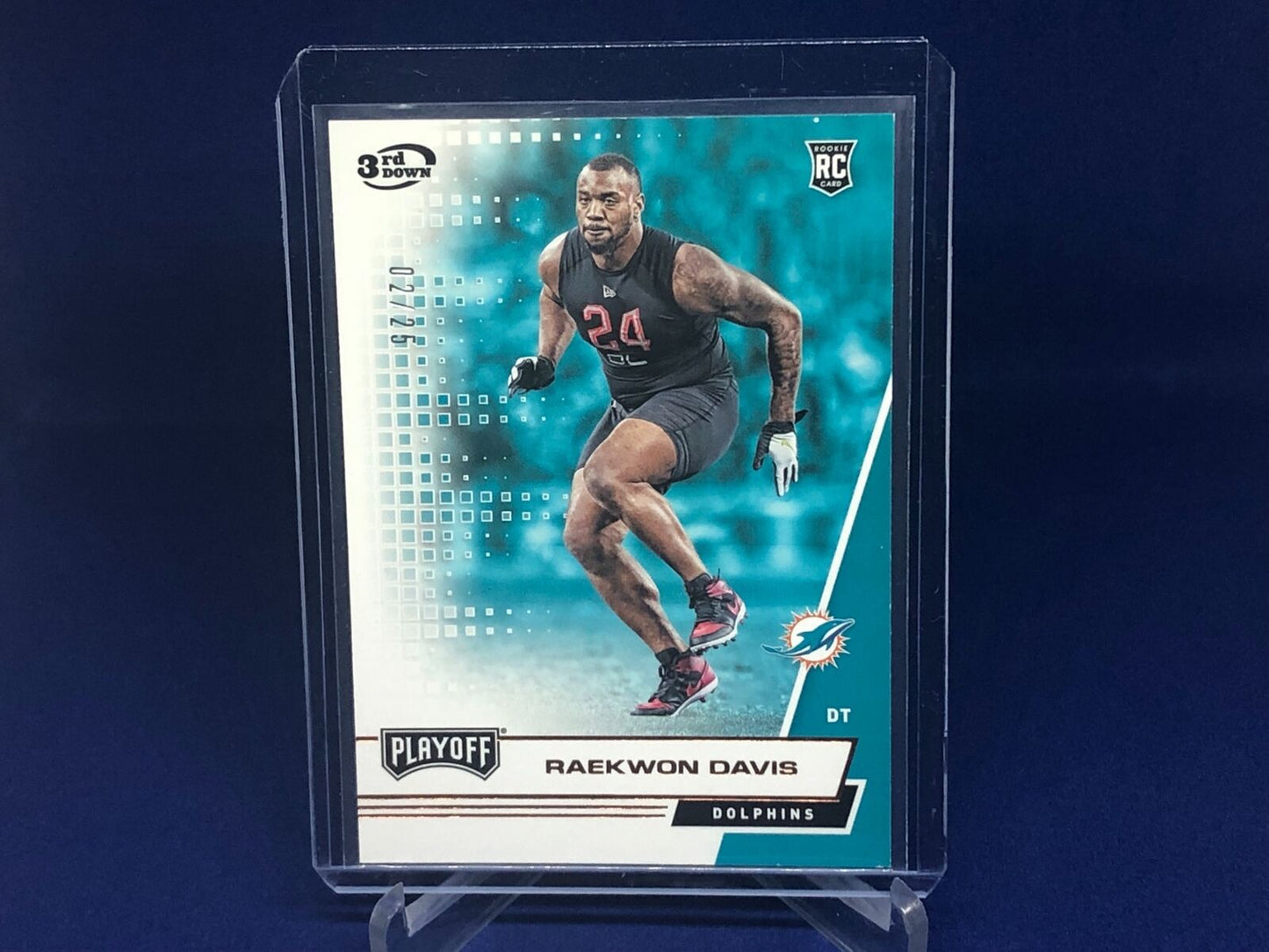 RAEKWON DAVIS 2020 PANINI PLAYOFF 3RD DOWN RC ROOKIE #D 2/25