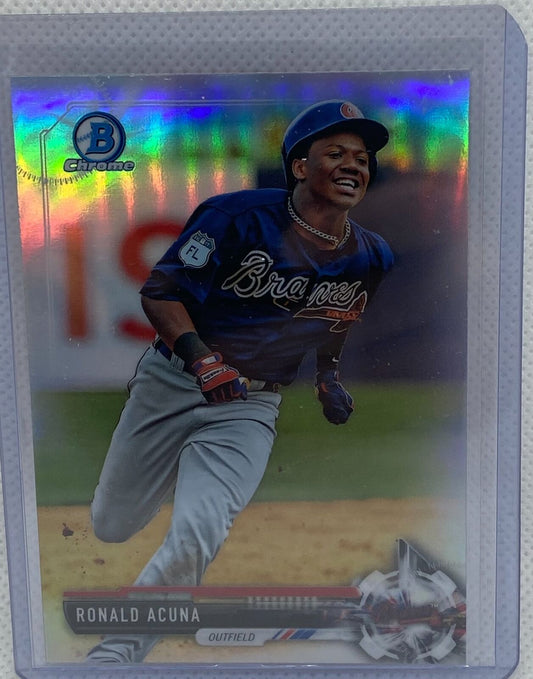 RONALD ACUNA 2017 TOPPS BOWMAN CHROME PROSPECT REFRACTOR #BDC-39