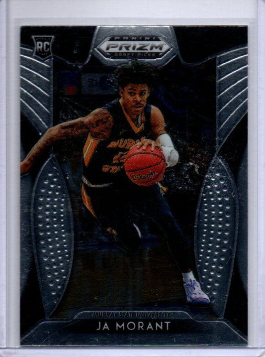 JA MORANT 2019 PANINI PRIZM DRAFT PICKS BLACK TRUE ROOKIE RC #2
