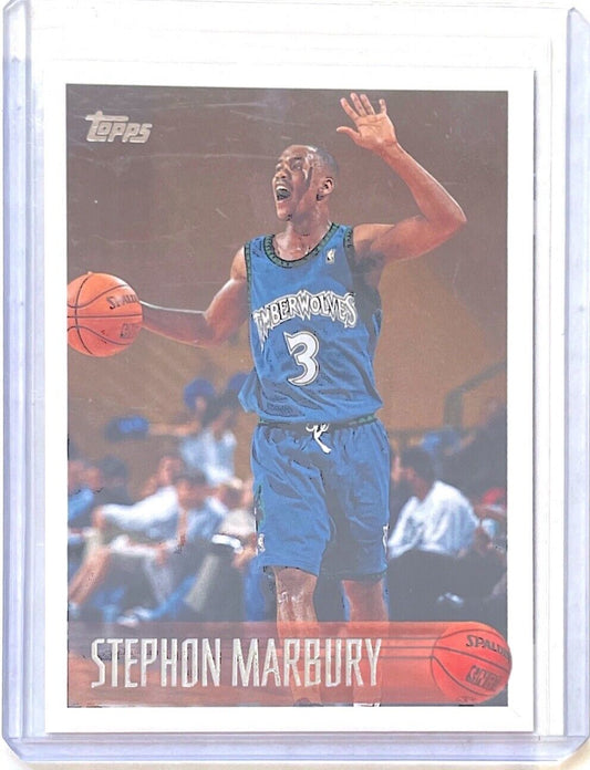 STEPHON MARBURY 1996-97 TOPPS ROOKIE RC #177