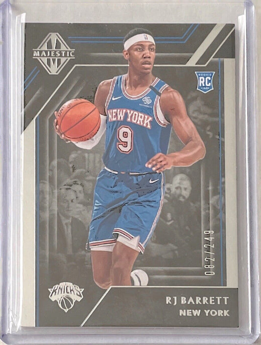 RJ BARRETT 2019-20 PANINI CHRONICLES MAJESTIC ROOKIE RC #D 82/249