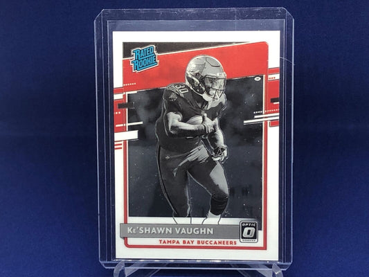 KE'SHAWN VAUGHN 2020 DONRUSS OPTIC RATED ROOKIE BLACK WHITE VARIATION SP RC #336