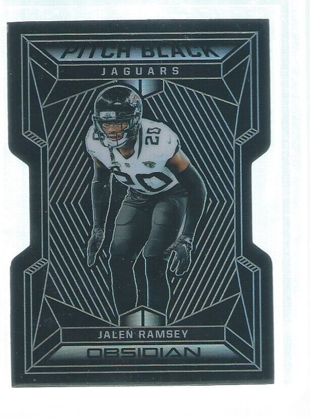 JALEN RAMSEY 2019 PANINI OBSIDIAN PITCH BLACK DIE CUT #D 51/75