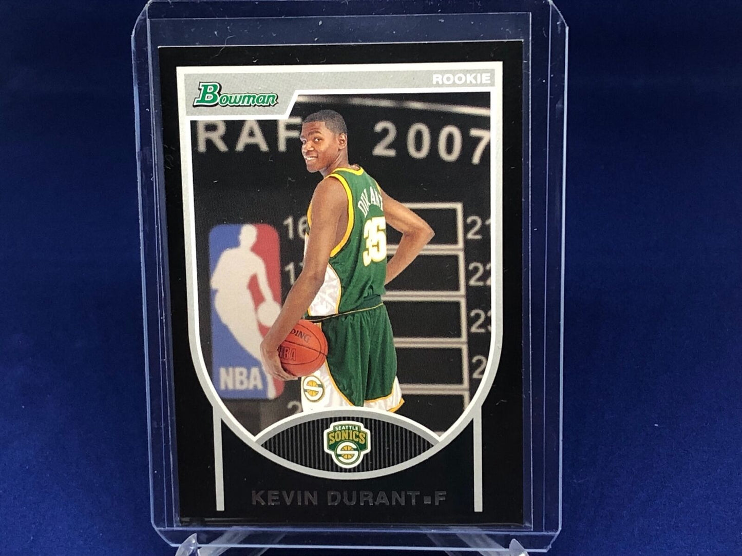 KEVIN DURANT 2007-08 TOPPS BOWMAN BLACK RC ROOKIE #D 760/2999