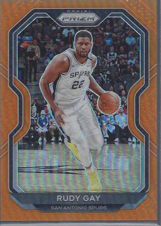 RUDY GAY 2020-21 PANINI PRIZM ORANGE PRIZMS #D 11/49