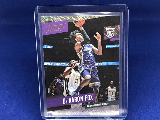 DE'AARON FOX 2017-18 PANINI PRESTIGE RAIN RC # 155