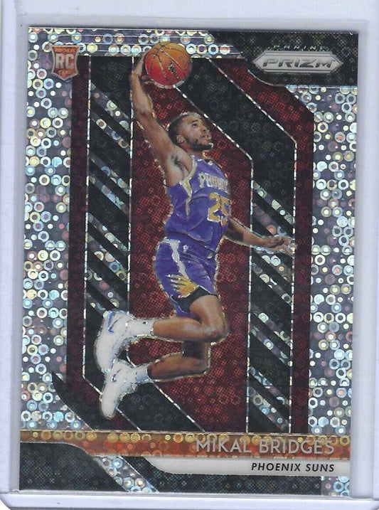 MIKAL BRIDGES 2018-19 PANINI PRIZM DISCO FAST BREAK PRIZM ROOKIE RC #289