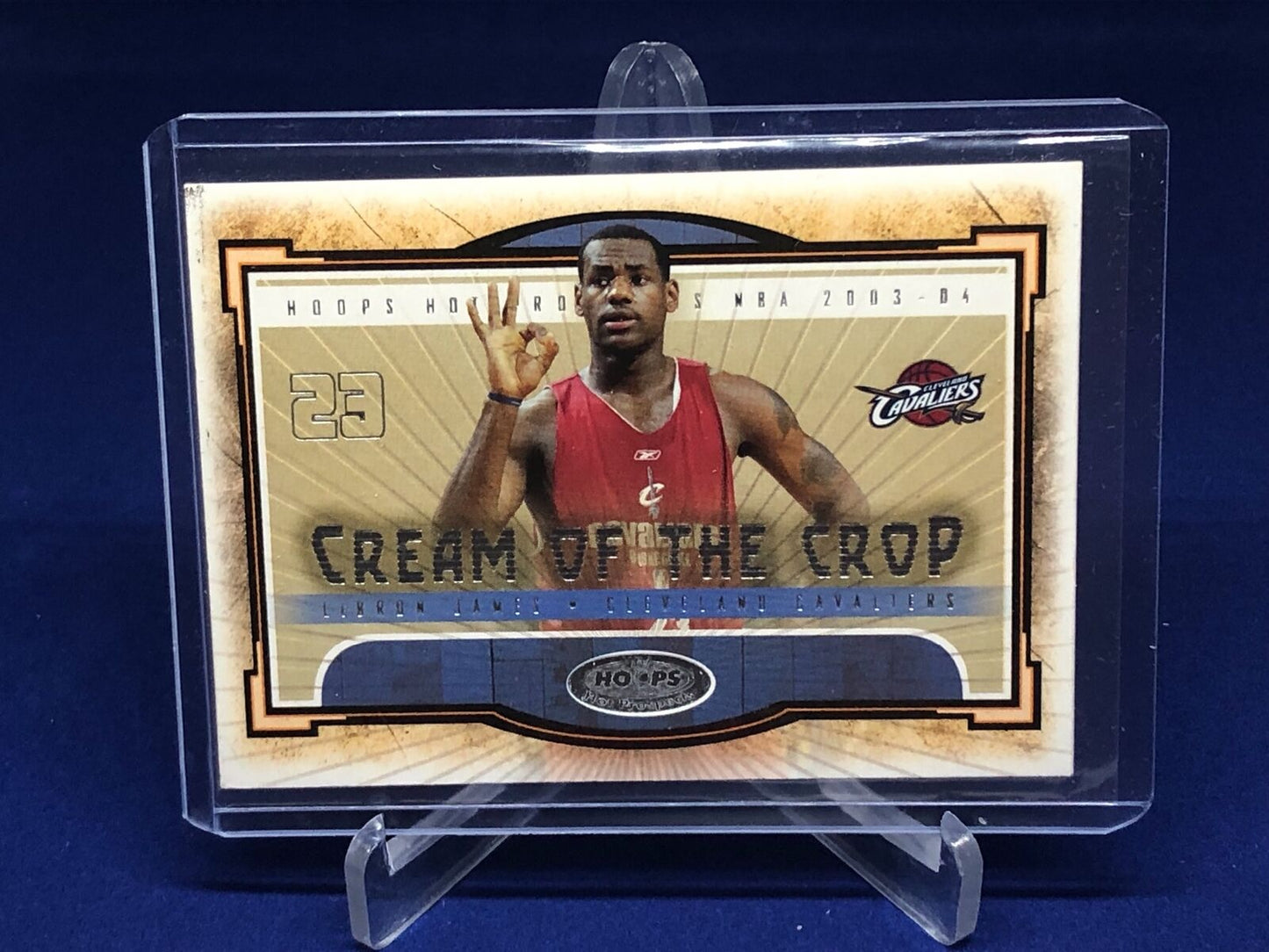 LEBRON JAMES 2003-04 FLEER CREAM OF THE CROP RC ROOKIE # 1