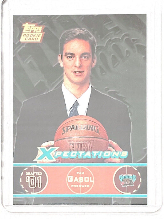 PAU GASOL 2001-02 TOPPS XPECTATIONS ROOKIE RC #103
