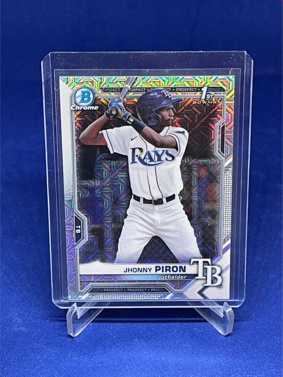 JHONNY PIRON 2021 TOPPS BOWMAN CHROME 1ST BOWMAN MEGA BOX REFRACTOR # 239