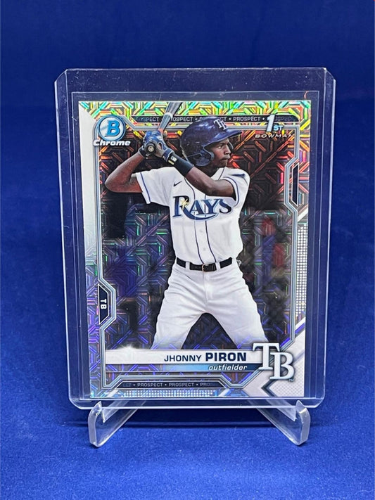 JHONNY PIRON 2021 TOPPS BOWMAN CHROME 1ST BOWMAN MEGA BOX REFRACTOR # 239