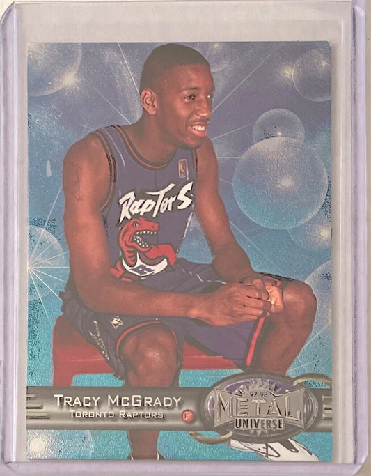 TRACY MCGRADY 1997-98 SKYBOX METAL UNIVERSE ROOKIE RC #42