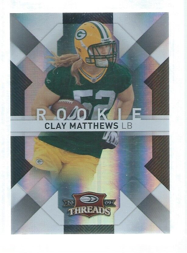 CLAY MATTHEWS 2009 PANINI DONRUSS THREADS ROOKIE FOIL RC #D 197/250