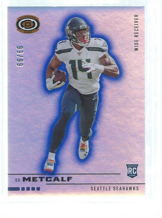DK METCALF 2019 PANINI CHRONICLES DYNAGON BLUE RC #99/99