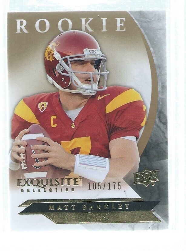 MATT BARKLEY 2012 UPPER DECK EXQUISITE COLLECTION ROOKIE RC #D 105/175