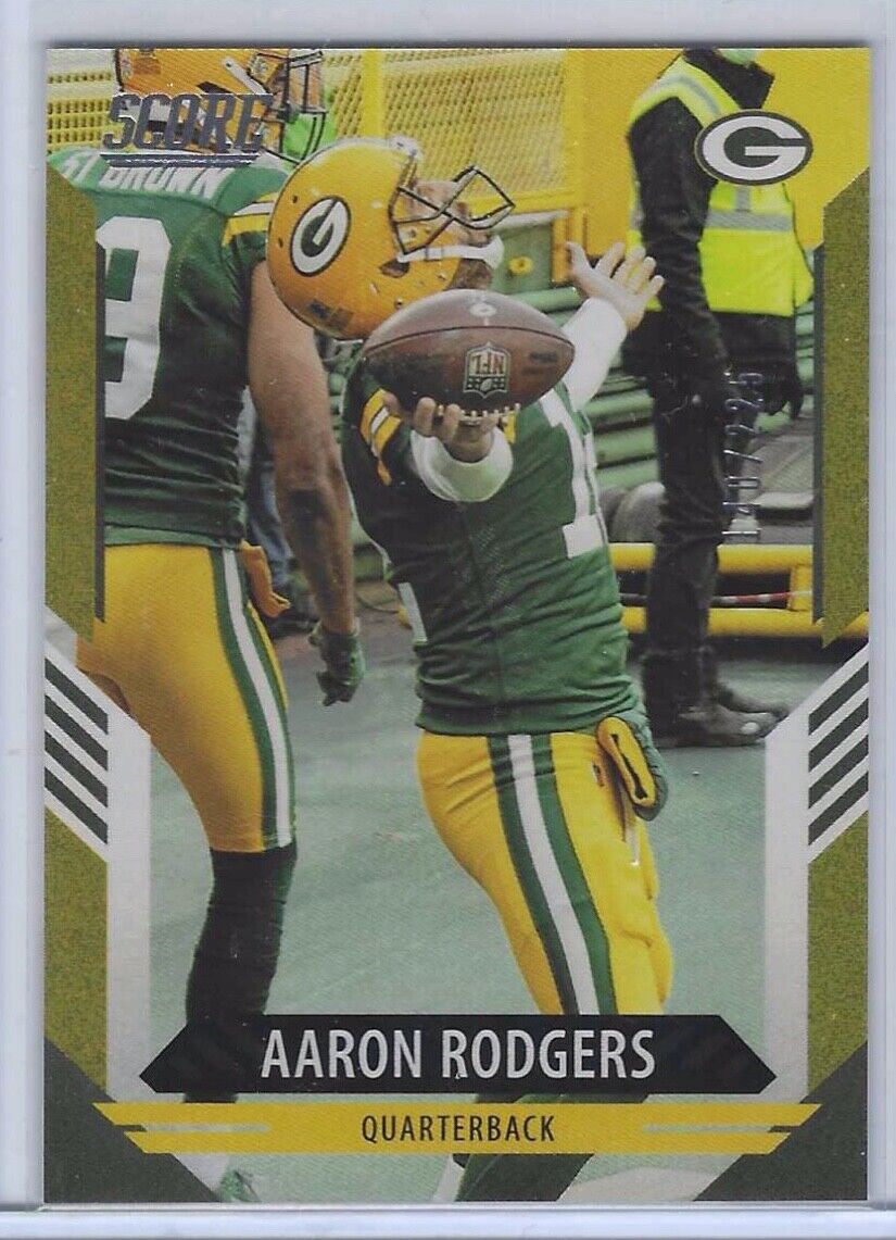 AARON RODGERS 2021 SCORE GOLD ZONE #D /225